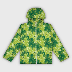 Женская ветровка Виноградный цветной паттерн