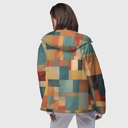Женская ветровка Inspired by Paul Klee / 3D-Белый – фото 4