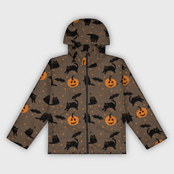 Женская ветровка Хэллоуин и кот