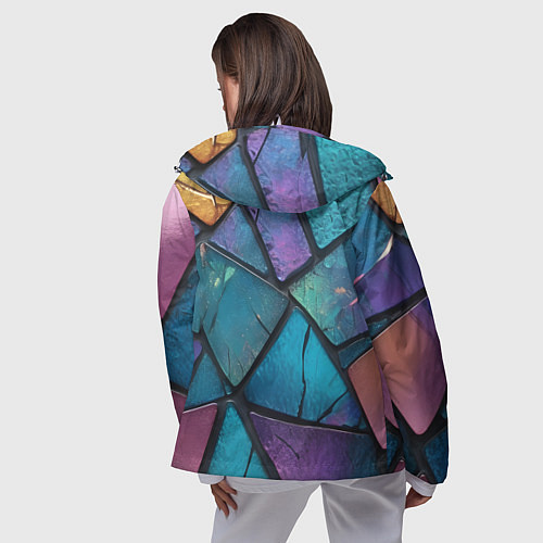 Женская ветровка Яркое стекло / 3D-Белый – фото 4