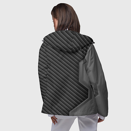Женская ветровка Volvo carbon car / 3D-Белый – фото 4