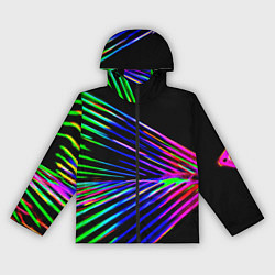 Женская ветровка Неоновый лучи текстура