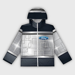 Женская ветровка FORD текстура из метала