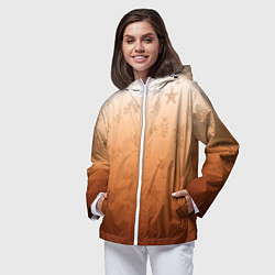 Ветровка с капюшоном женская Осенний градиент, цвет: 3D-белый — фото 2