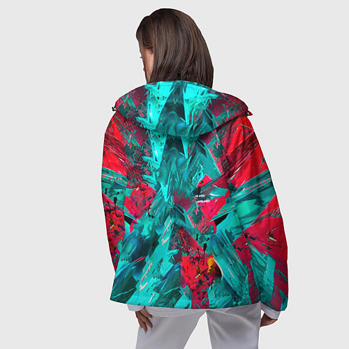 Женская ветровка Электрогитара в красках / 3D-Черный – фото 4