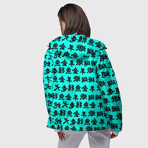 Женская ветровка Resident Evil japan pattern / 3D-Белый – фото 4