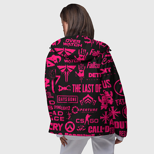 Женская ветровка Starcraft logo game / 3D-Черный – фото 4