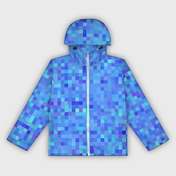 Женская ветровка Синие пиксели