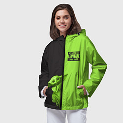 Ветровка с капюшоном женская Child Grogu, цвет: 3D-черный — фото 2