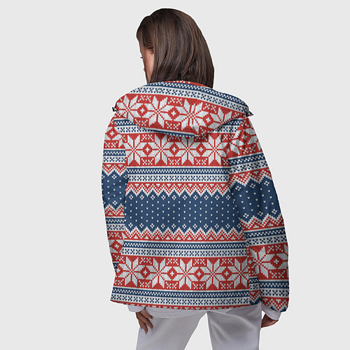 Женская ветровка Knitted Pattern / 3D-Черный – фото 4