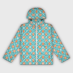 Женская ветровка Новогодний фон с печеньем