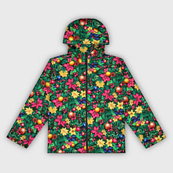 Женская ветровка Ёлочные шары и остролистный падуб