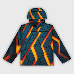 Женская ветровка Металлическая броня и оранжевое свечение