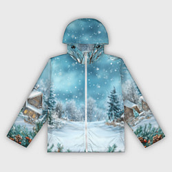 Женская ветровка Новогодний снег
