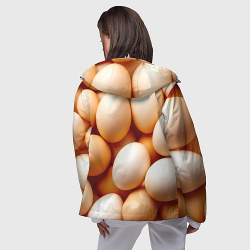 Женская ветровка Яйца / 3D-Белый – фото 4