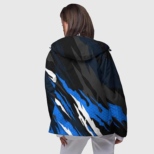 Женская ветровка Субару - черно-синий / 3D-Белый – фото 4