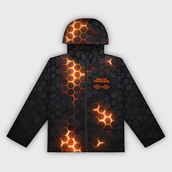 Ветровка с капюшоном женская Arctic Monkeys - плиты с подсветкой, цвет: 3D-черный