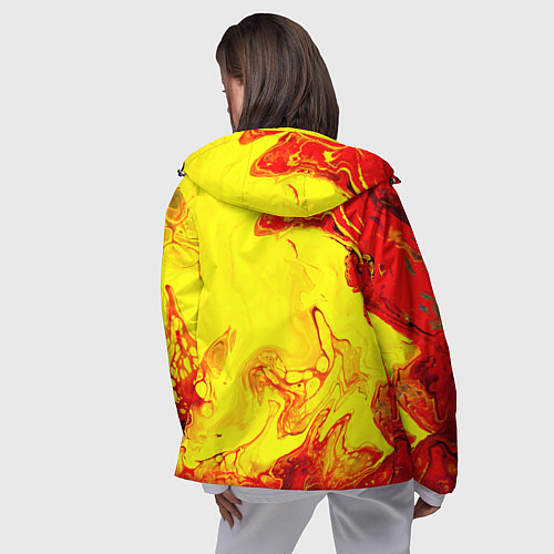 Женская ветровка Arctic Monkeys - ядовитые подтеки / 3D-Черный – фото 4