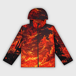 Женская ветровка Багровый огненный закат