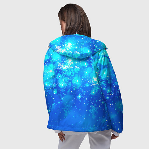 Женская ветровка Морозное свечение / 3D-Белый – фото 4