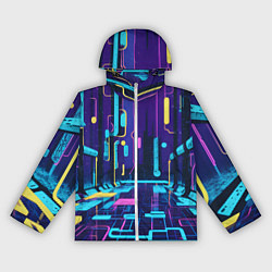 Ветровка с капюшоном женская Неоновый парк, цвет: 3D-белый