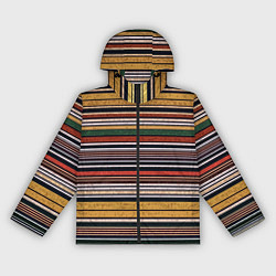 Женская ветровка Жёлто-зелёный текстурные полосы