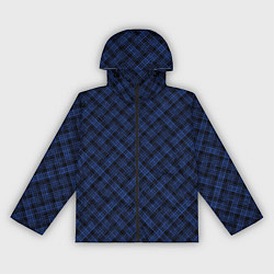 Женская ветровка Чёрно-синий текстурированный лоскуты