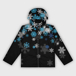 Женская ветровка Снежинки объемные