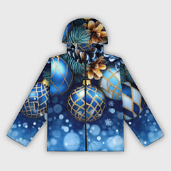 Женская ветровка Синие новогодние шары