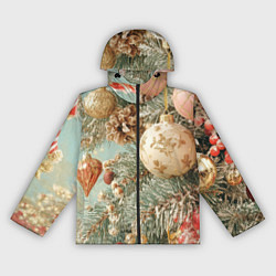 Женская ветровка Елочные новогодние игрушки