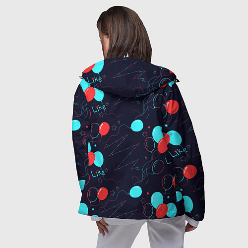 Женская ветровка Воздушные шары для праздника / 3D-Белый – фото 4