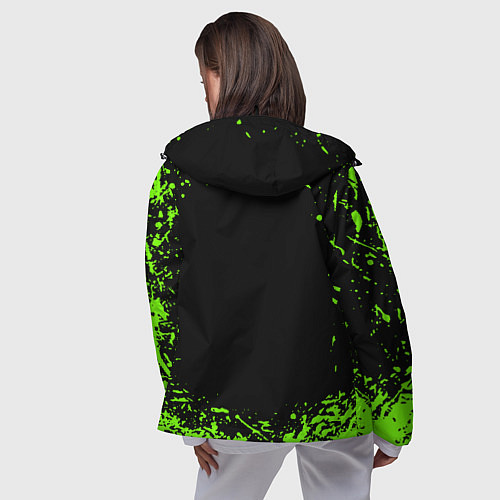 Женская ветровка Quake кислотные краски / 3D-Черный – фото 4