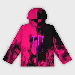 Женская ветровка Monster energy fire pink