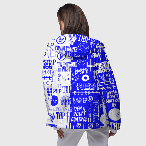 Женская ветровка Twenty one pilots лого / 3D-Черный – фото 4