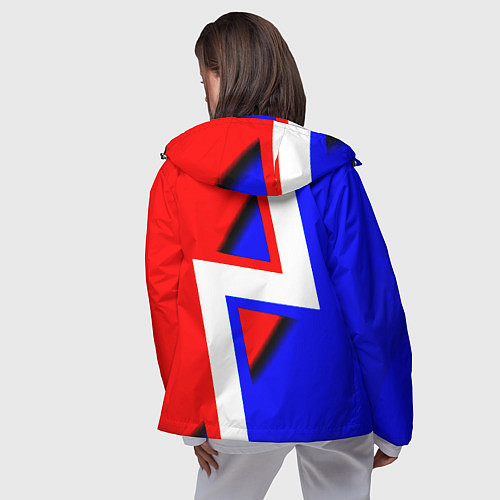 Женская ветровка Манчестер юнайтед геомтерия / 3D-Черный – фото 4