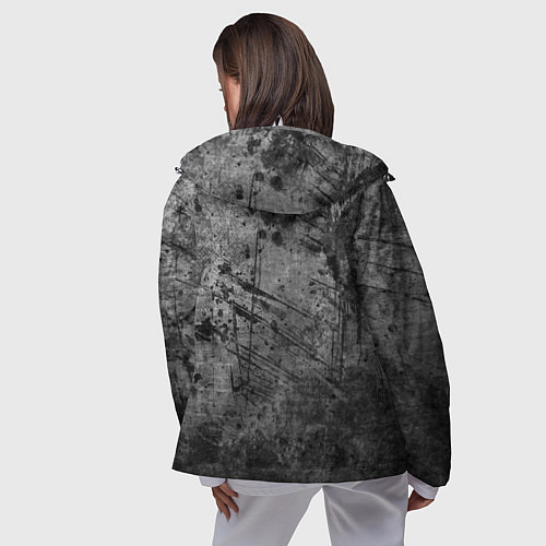 Женская ветровка Абстракция - grunge break / 3D-Белый – фото 4