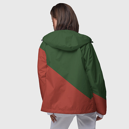 Женская ветровка Мотострелковые войска: герб со щитом / 3D-Черный – фото 4