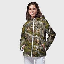 Ветровка с капюшоном женская Stronghold Crusader Definitive Edition, цвет: 3D-белый — фото 2