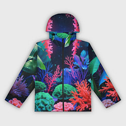 Женская ветровка Подводный мир с кораллами