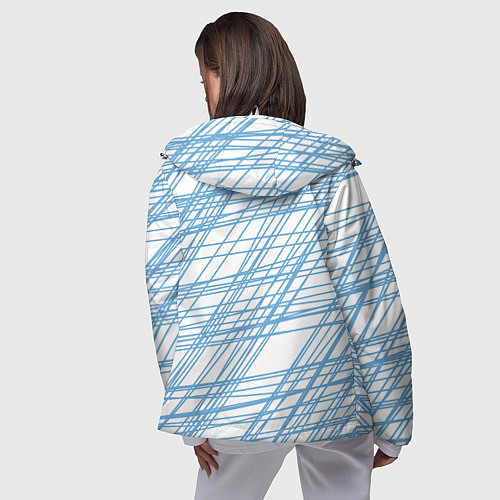 Женская ветровка Паутина проводов / 3D-Белый – фото 4