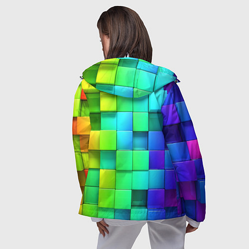 Женская ветровка Square 2 / 3D-Белый – фото 4