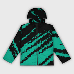 Женская ветровка The color is black and turquoise