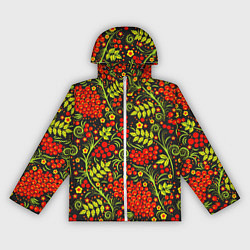 Женская ветровка Красная рябина хохлома