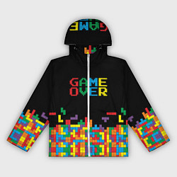 Ветровка с капюшоном женская Game over, цвет: 3D-белый