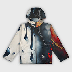 Женская ветровка Сюрреалистичная абстракция с каплями