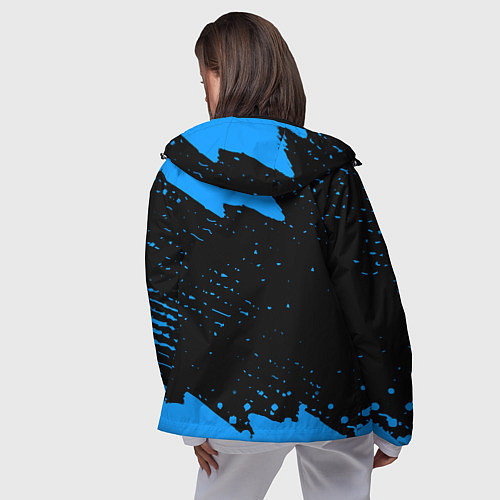 Женская ветровка Schalke 04 fc blue color / 3D-Черный – фото 4