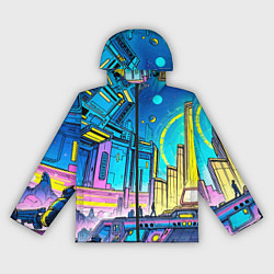 Женская ветровка Космический город