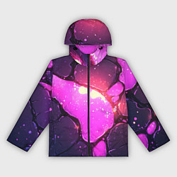 Женская ветровка Розовая текстура разлом плит