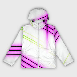 Женская ветровка Green white pink line