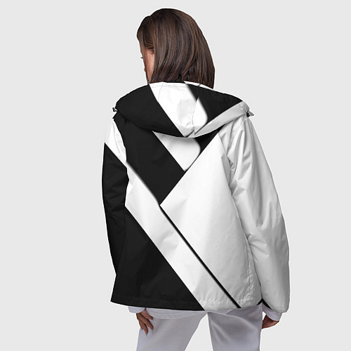 Женская ветровка Манчестер Юнайтед геометрия / 3D-Черный – фото 4